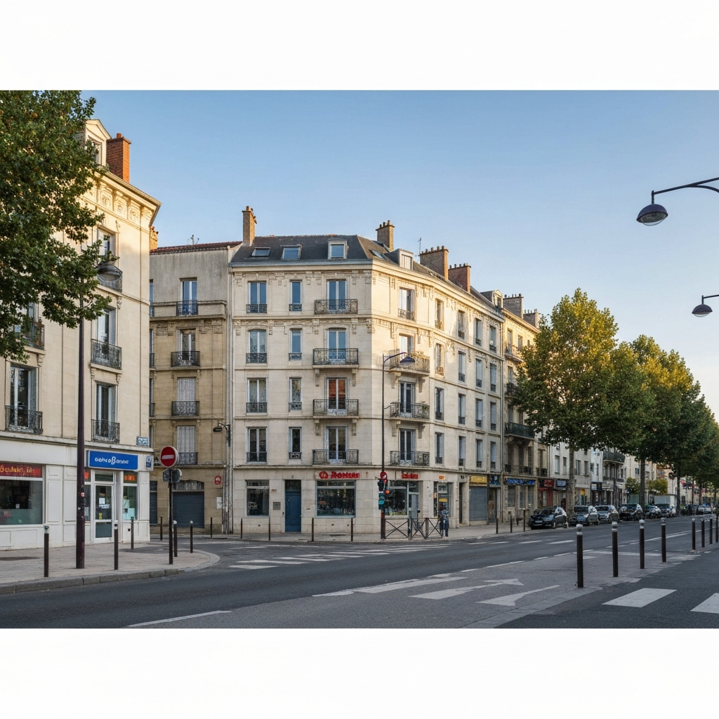 Vue panoramique des appartements aux Ulis avec une étiquette de prix